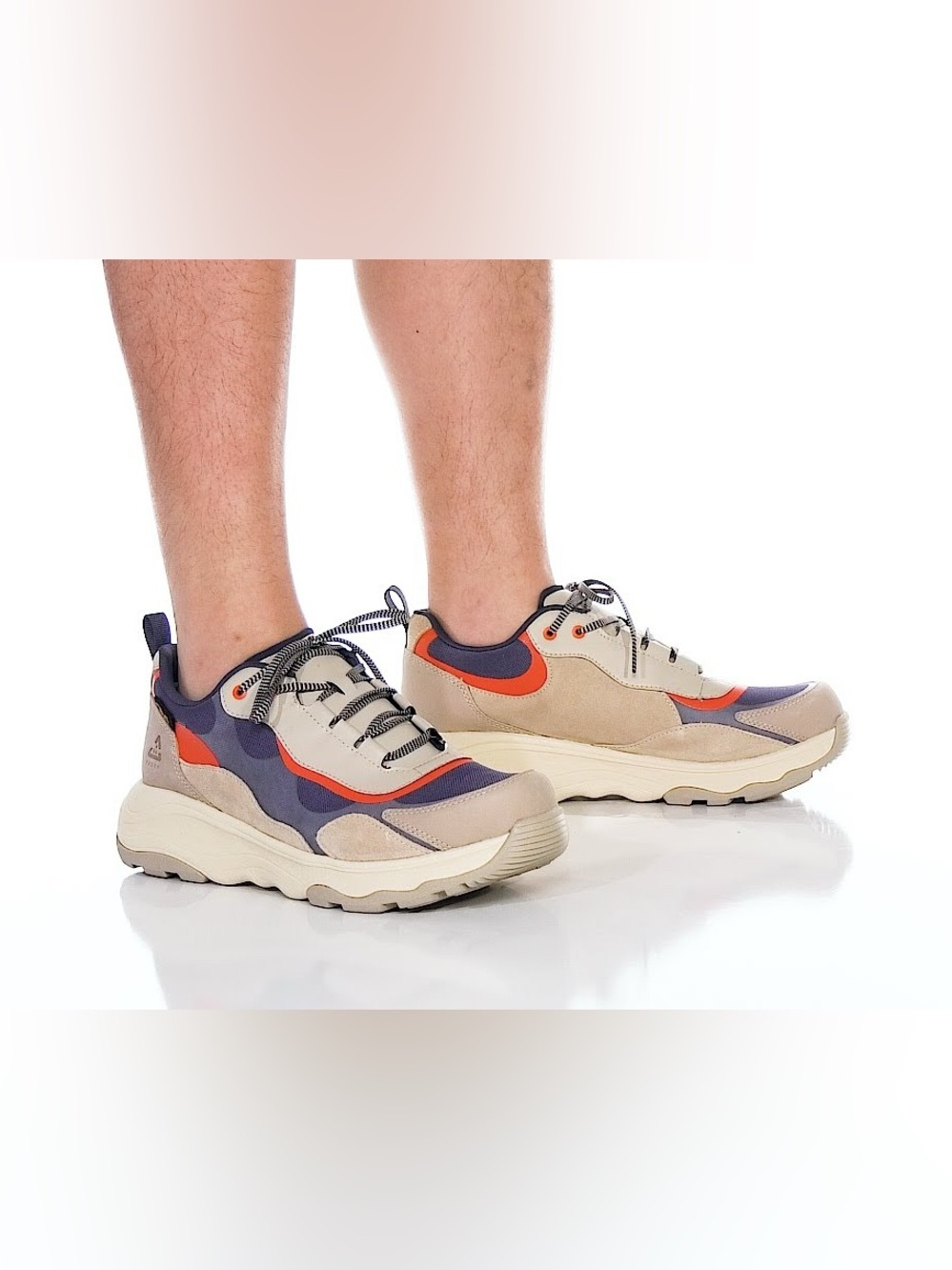 Teva Men's Geotrecca Low RP Hiking Shoes in Feather Grey and Orangeade 11.5